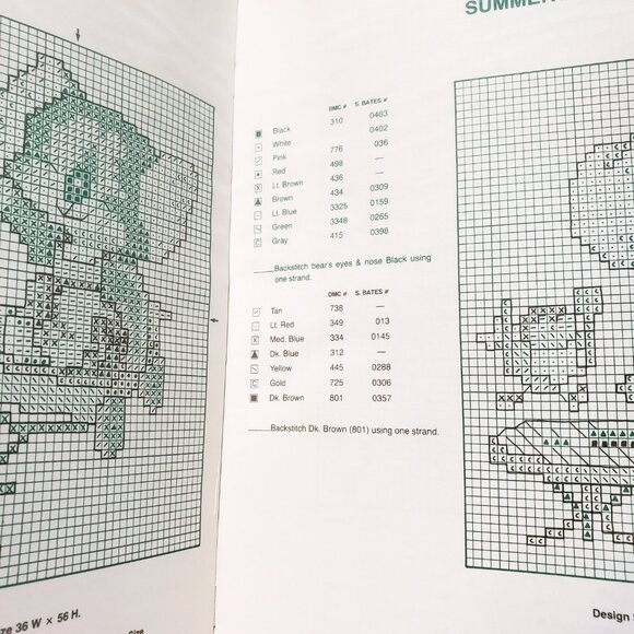 Melbourne & Perth Cross Stitch Pattern Leaflet 534 Green Apple 1982 Easter - Picture 7 of 10